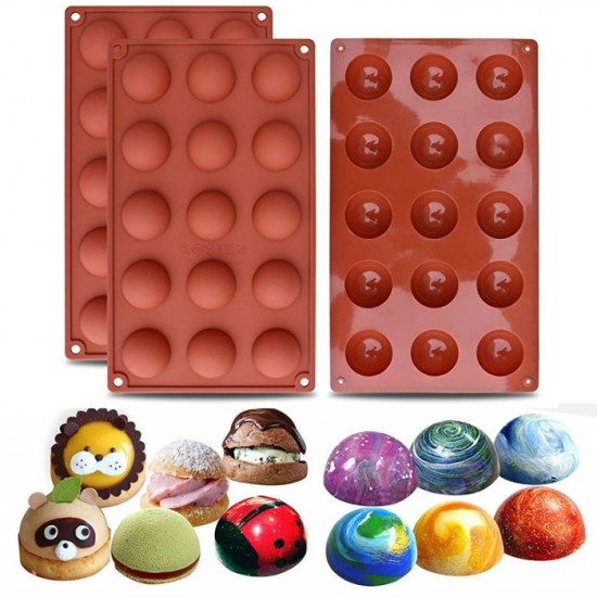 Silicone half outlet sphere mould